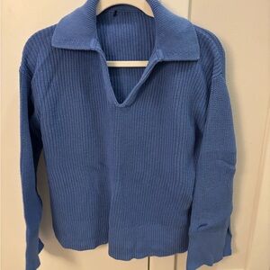 J. Crew Women’s Blue V-Neck Pullover Sweater
